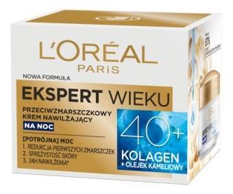 L'Oréal Paris Ekspert Wieku Przeciwzmarszczkowy krem nawilżający na noc 40+ 50 ml