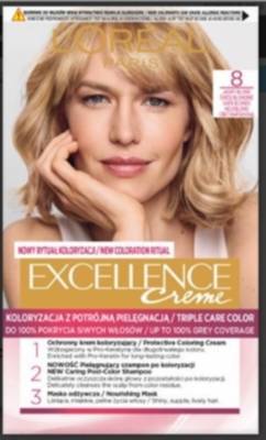 L'Oréal Paris Excellence Creme Farba do włosów 8 jasny blond