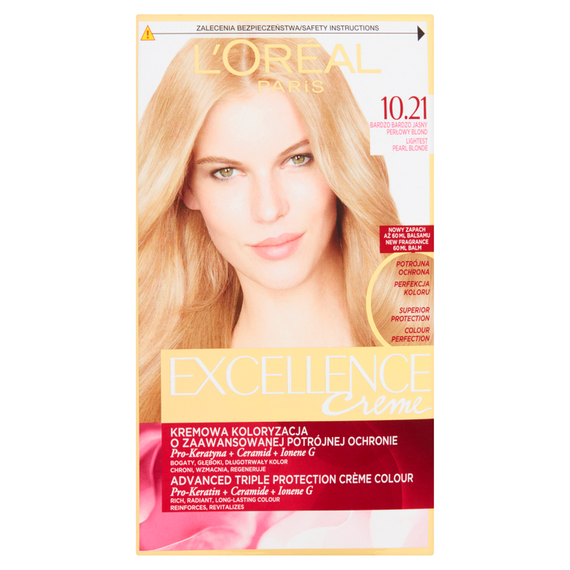 L'Oreal Paris Excellence Creme Hair Dye 10.21 Very Very Light Pearl Blonde