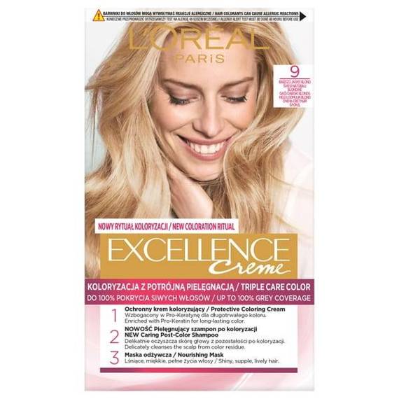 L'Oréal Paris Excellence Creme Hair dye 9 Natural Light Blonde