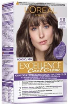 L'Oréal Paris Excellence Crème permanent hair dye 6.11 Ultra Ash Dark Blonde