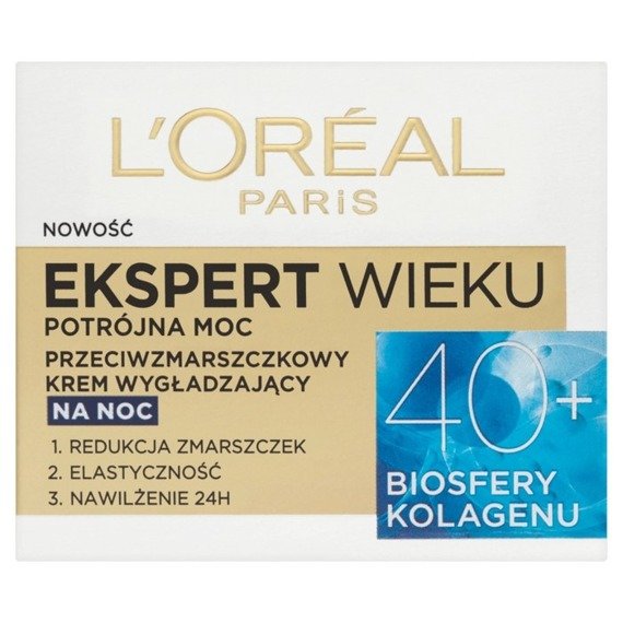 L'Oréal Paris Expert Age 40+ Anti-wrinkle smoothing night 50ml