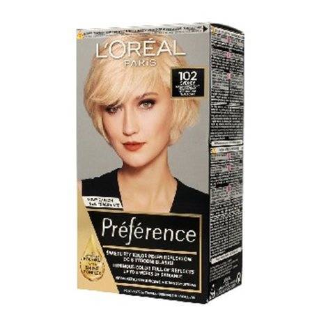 L'Oréal Paris Feria Préférence Hair Color 102 Sydney Very Light Pearl Blonde