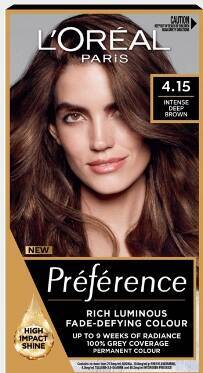 L'Oréal Paris Préférence Hair Color 4.15 Caracas Intense Deep Brown