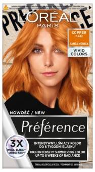 L'Oreal Paris Preference Vivid Colors 7.432 Cooper trwała farba do włosów