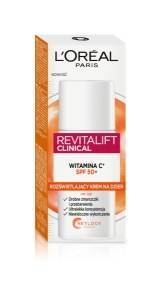 L'Oréal Paris Revitalift Clinical Rozświetlający UV fluid SPF50+ z witaminą C*, 50 ml