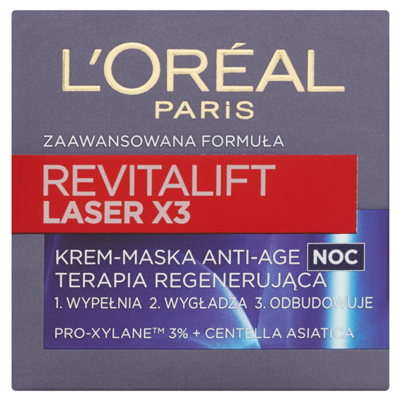 L'Oréal Paris Revitalift Laser X3 Night Advanced Formula Anti-Age Cream-Mask 50 ml