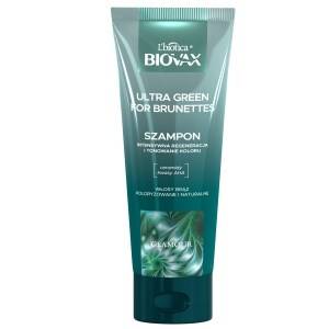 L'biotica Biovax Glamour Ultra Green for Brunettes hair shampoo 200 ml