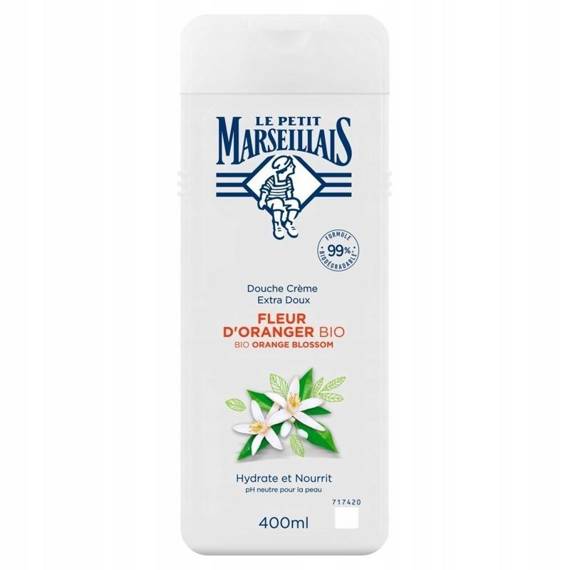 Le Petit Marseillais Creamy shower gel orange blossom organic 400 ml