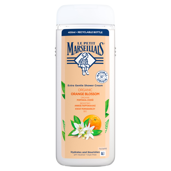 Le Petit Marseillais Creamy shower gel orange blossom organic 400 ml