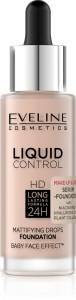 Liquid Control HD Mattifying Face Foundation with Niacinamide, 02 Soft Porcelain