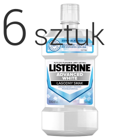 Listerine Advanced White Płyn do płukania jamy ustnej 500 ml 4 +2 gratis