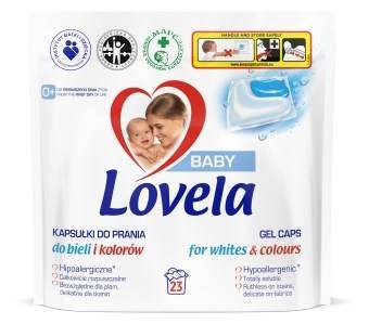 Lovela Baby Hypoallergenic laundry capsules for whites and colors 499.1 g (23 x 21.7 g)