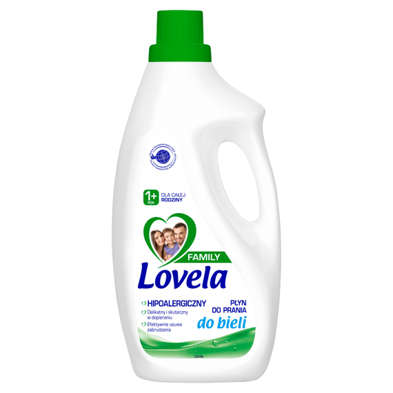 Lovela Family Hypoallergenic laundry detergent for whites 1.85 l (28 washes)