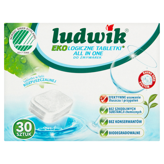 Ludwik All in one Ecological dishwasher tablets 540 g (30 pieces)