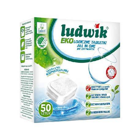 Ludwik All in one Ekologiczne tabletki do zmywarek 900 g (50 sztuk)