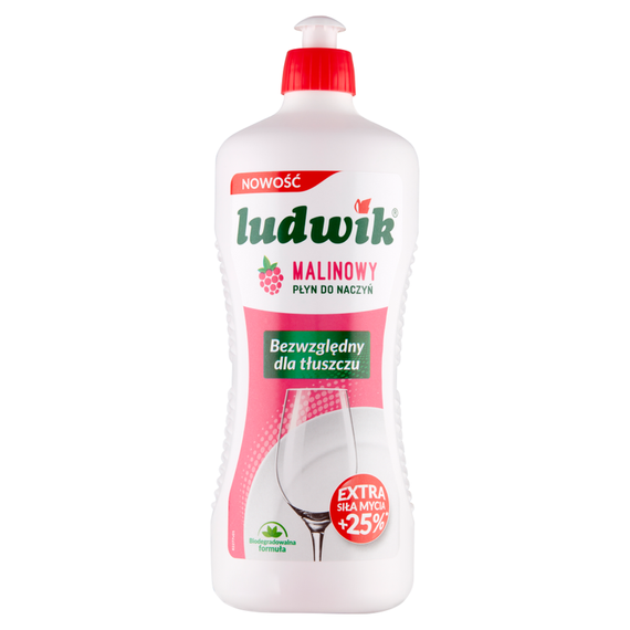 Ludwik Raspberry Dishwashing Liquid 900g