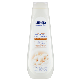 Luksja Creamy & Soft Creamy bath liquid soothing cotton milk and provitamin B5 900 ml