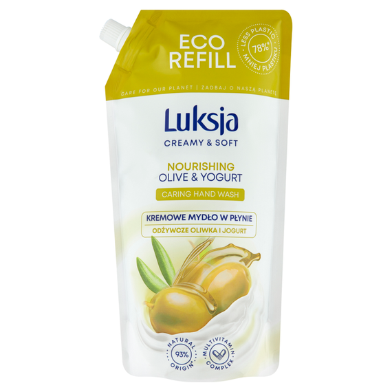 Luksja Creamy & Soft Creamy liquid soap nourishing olive and yogurt 900 ml