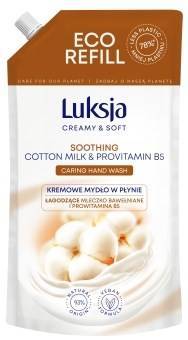 Luksja Creamy & Soft Creamy liquid soap soothing cotton milk and provitamin B5 900 ml