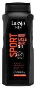 Luksja Men Sport Stimulating shower gel 3in1 500 ml