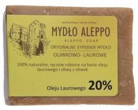 MYDLO W KOSTCE 190G ALEPPO 20% OLEJU LAUROWEGO