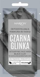 Marion, Detoksykująca maseczka do twarzy, Czarna Glinka, 8 ml