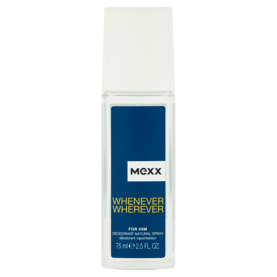 Mexx Whenever Wherever Dezodorant w naturalnym spray'u dla mężczyzn 75 ml