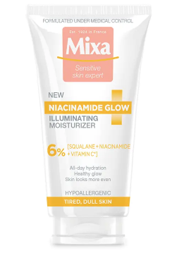 Mixa Niacinamide Glow Rozświetlający Krem Nawilżający z Niacynamidem i Witaminą C 50 ml