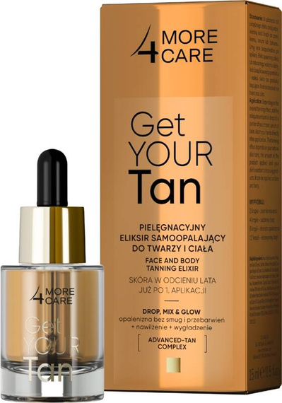 More4Care Get Your Tan! Self-Tanning Elixir for Face and Body 15 ml