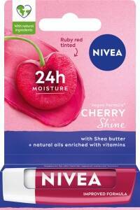 NIVEA CHERRY SHINE Pomadka ochronna do ust wiśniowa 4,8g