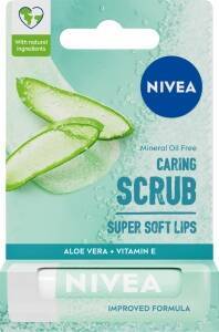 NIVEA Caring Scrub peeling do ust pielęgnujący Aloes 4,8 g