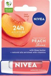 NIVEA PEACH SHINE Pomadka ochronna nawilżająca do ust 4,8g