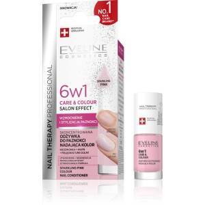 Nail Therapy Professional Concentrated 6-in-1 Color Nail Conditioner, Sparkling Pink