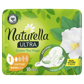 Naturella Ultra Normal Size 1 Green Tea Podpaski ze skrzydełkami x10
