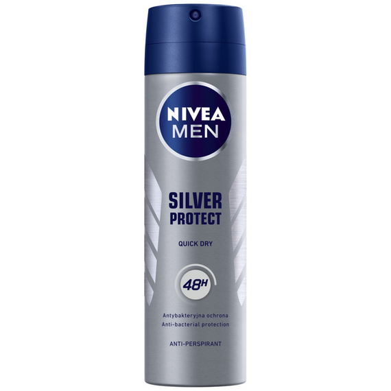 Nivea Antiperspirant FOR Men Spray Silver Protect 150 ml