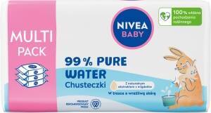 Nivea Baby Chusteczki biodegradowalne 99% Pure Water 3x57 szt