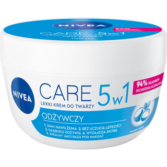 Nivea Care 5in1 Nourishing Light Face Cream 100ml