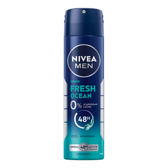 Nivea Fresh Ocean Deodorant 0% Salt Aluminum Spray 150 ml