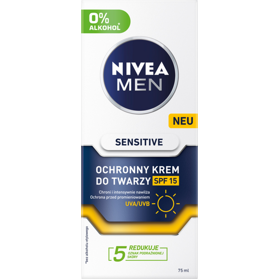 Nivea MEN Sensitive Protective Moisturizing Cream SPF 15 75ml