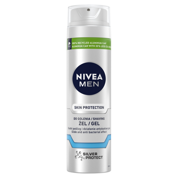 Nivea MEN Silver Protect SHAVING GEL 200 ml