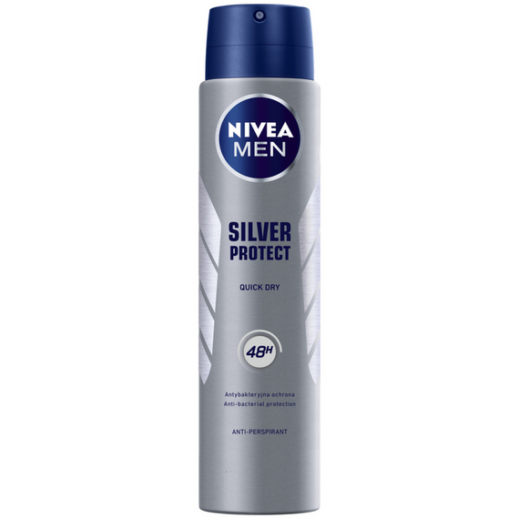 Nivea Men's Antiperspirant Spray Silver Protect 250 ml