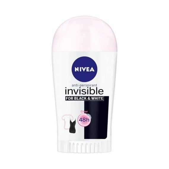Nivea NIVEA Invisible for Black and White Clear 48 h Anti-perspirant stick for women 40ml