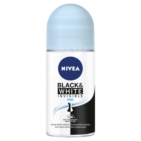 Nivea NIVEA Invisible for Black and White Pure 48 h Anti-perspirant roll-on for women 50ml