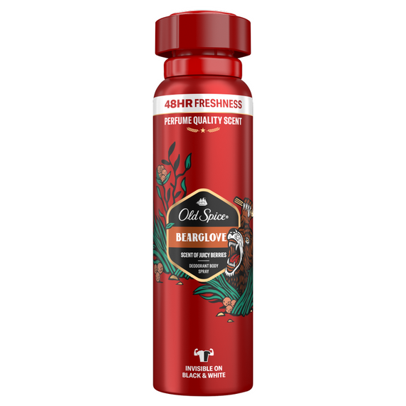 Old Spice Bearglove Deodorant Spray For Men, 150ml, 48H Freshness, 0% Aluminum