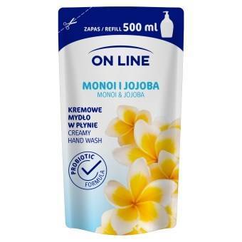 On Line Mydło kremowe w płynie Monoi i Jojoba  500 ml zapas