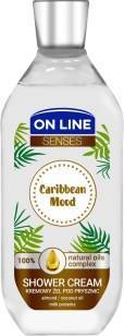 On Line Senses Caribbean Mood Kremowy żel pod prysznic 500 ml