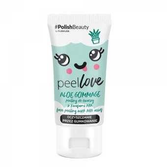 PEELLOVE ALOE GOMMAGE peeling do twarzy z kwasami AHA 75 ml - Floslek