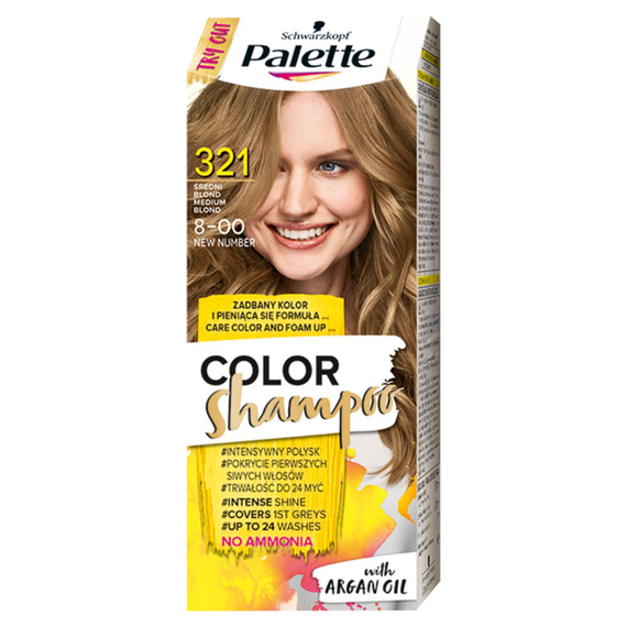 Palette Color Shampoo Hair coloring shampoo 321 (8-00) medium blonde