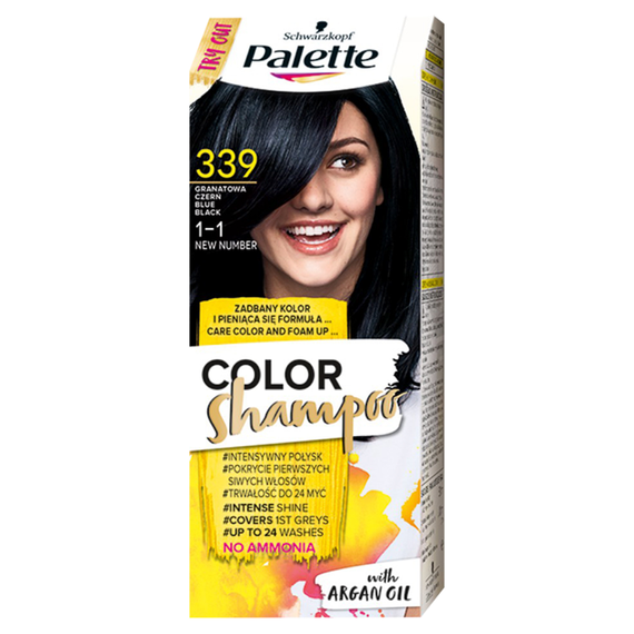 Palette Color Shampoo Hair coloring shampoo 339 (1-1) navy blue black